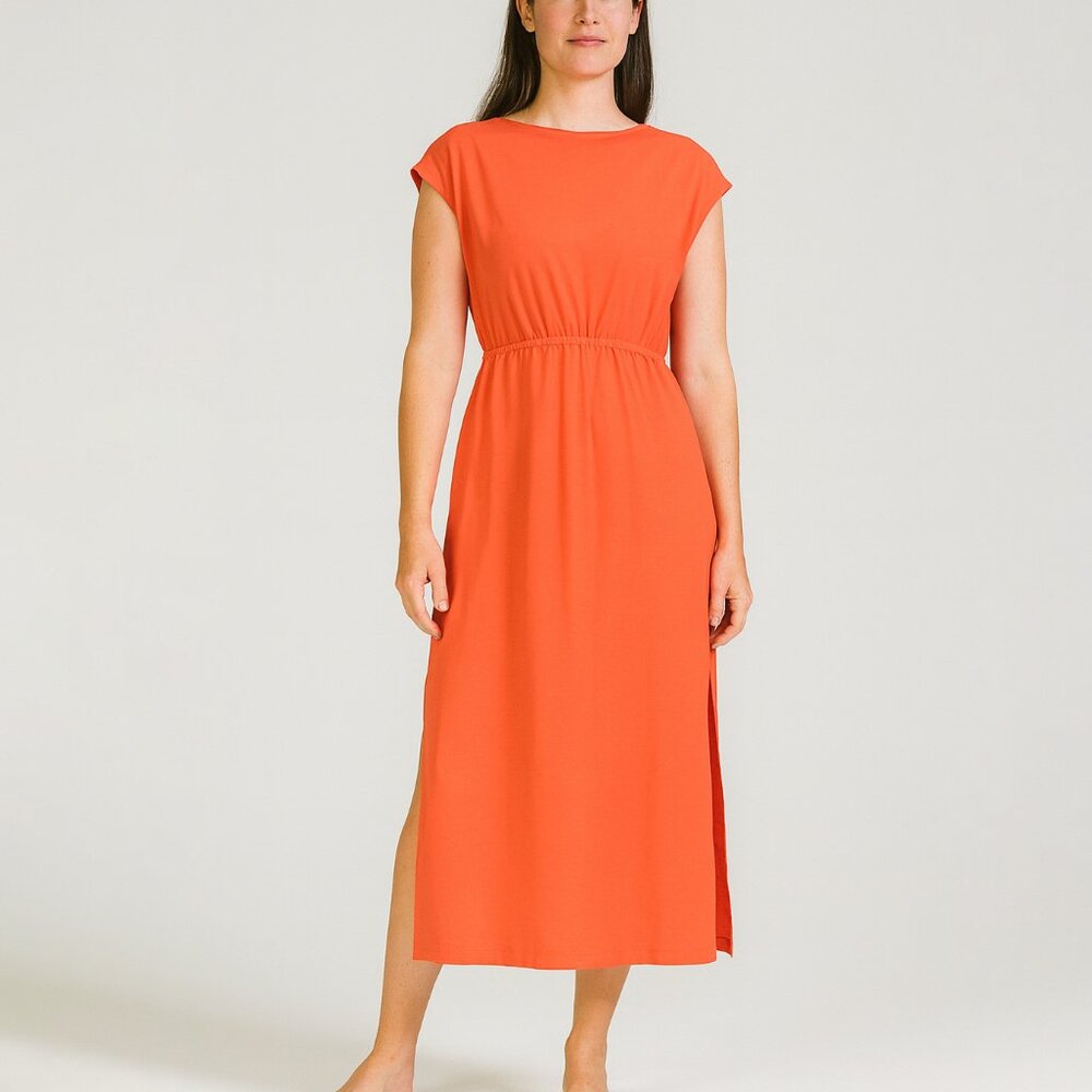 Arket Cap Sleeve Midi Dress‎ Small